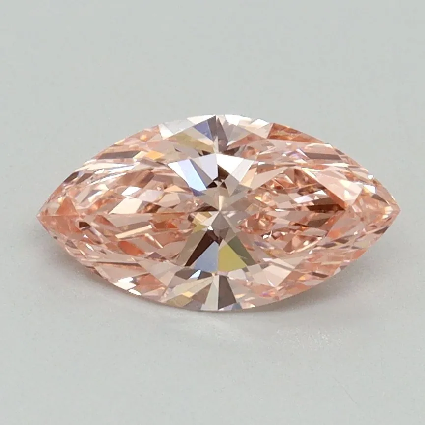 1.00ct MARQUISE Fancy Vivid Pink VS1 Coloured Lab diamond