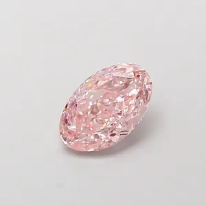 1.19ct OVAL Fancy Intense Pink VS1 Coloured Lab diamond