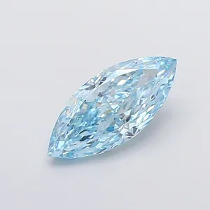1.75ct MARQUISE Fancy Vivid Blue VS1 Coloured Lab diamond