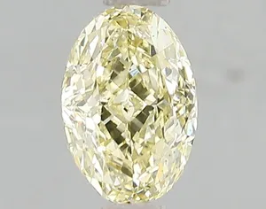 1.09ct OVAL Fancy Yellow VS2 Coloured Lab diamond