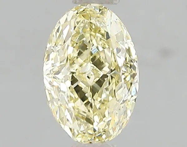 1.09ct OVAL Fancy Yellow VS2 Coloured Lab diamond
