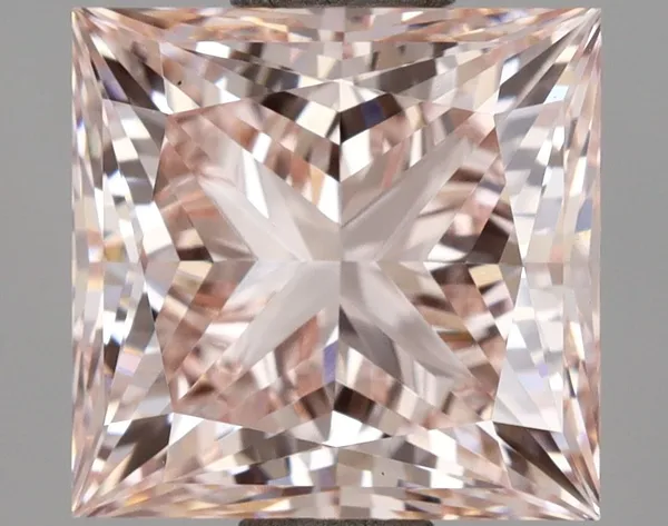 2.53ct PRINCESS Fancy Intense Pink VS1 Coloured Lab diamond