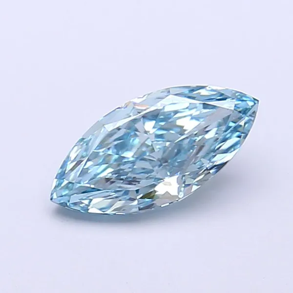 1.04ct MARQUISE Fancy Vivid Blue VS1 Coloured Lab diamond