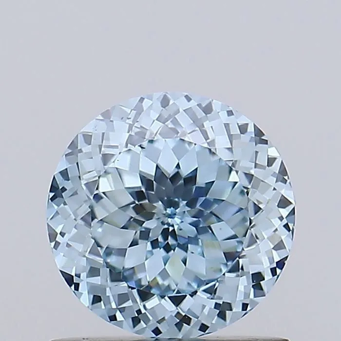 1.01ct ROUND Fancy Vivid Blue VS1 Coloured Lab diamond