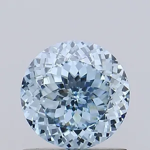 1.01ct ROUND Fancy Vivid Blue VS1 Coloured Lab diamond
