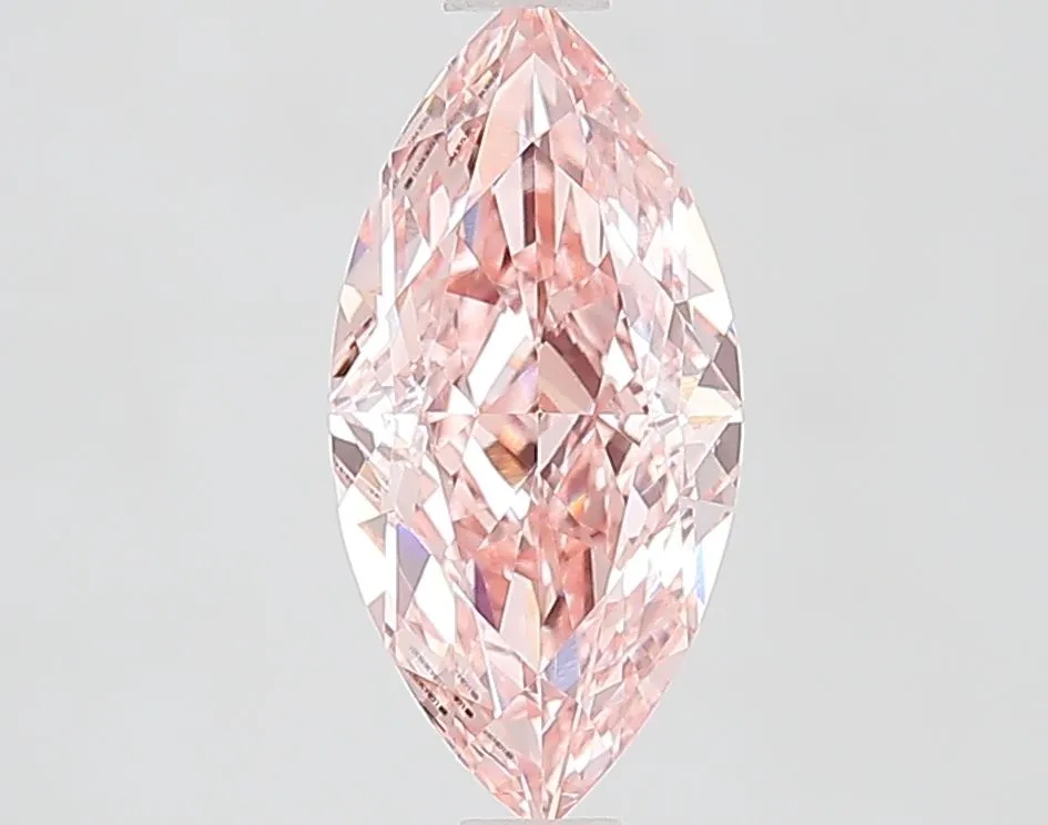 1.52ct MARQUISE Fancy Vivid Pink VS1 Coloured Lab diamond