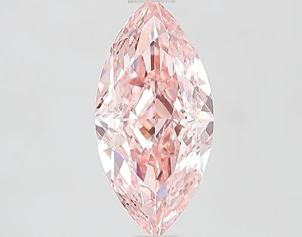 1.52ct MARQUISE Fancy Vivid Pink VS1 Coloured Lab diamond