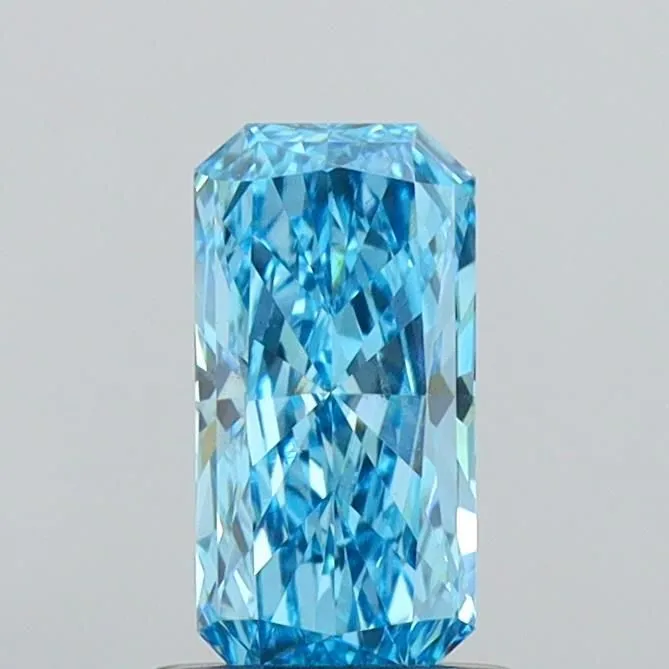 1.01ct RADIANT Fancy Vivid Blue VS2 Coloured Lab diamond