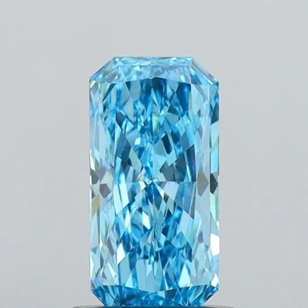 1.01ct RADIANT Fancy Vivid Blue VS2 Coloured Lab diamond