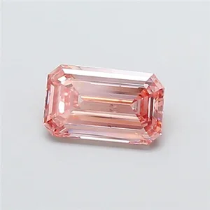 1ct EMERALD Fancy Intense Pink SI1 Coloured Lab diamond