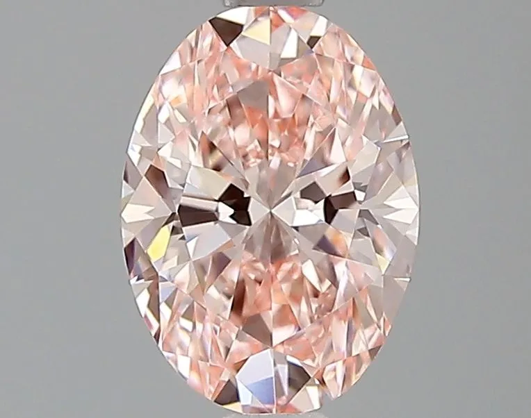 1.03ct OVAL Fancy Vivid Pink VVS2 Coloured Lab diamond