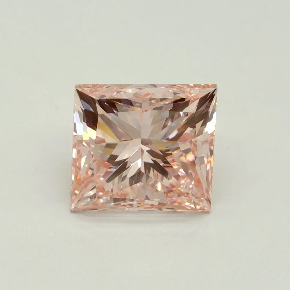 5.00ct PRINCESS Fancy Intense Pink VVS2 Coloured Lab diamond