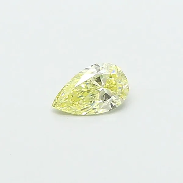 0.48ct PEAR Fancy Yellow VVS2 Coloured Lab diamond