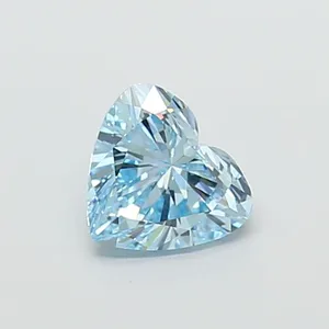1.5ct HEART Fancy Vivid Blue VVS2 Coloured Lab diamond
