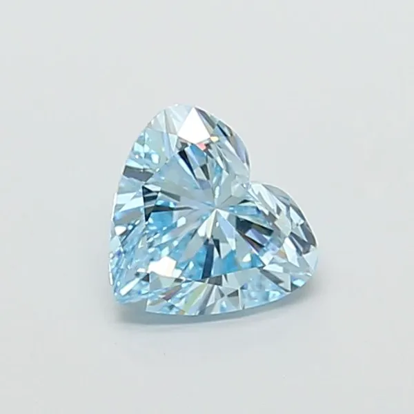 1.5ct HEART Fancy Vivid Blue VVS2 Coloured Lab diamond