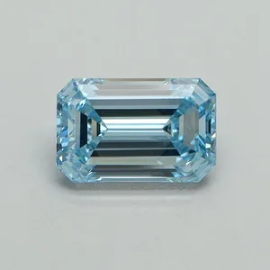 1.06ct EMERALD Fancy Intense Blue VVS2 Coloured Lab diamond