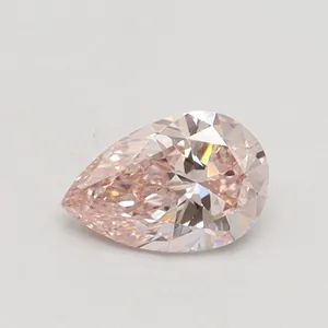 0.5ct PEAR Fancy Light Pink VS1 Coloured Lab diamond