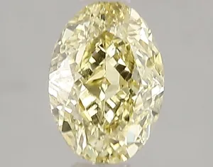 1.06ct OVAL Fancy Intense Yellow VS1 Coloured Lab diamond