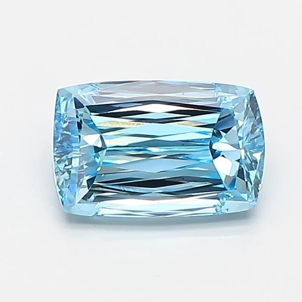 1.04ct CUSHION Fancy Vivid Blue VS1 Coloured Lab diamond