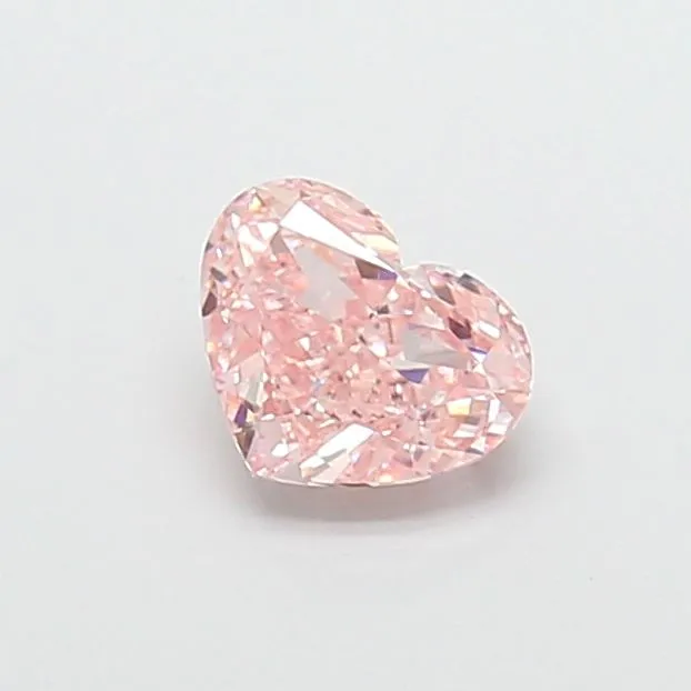 1.36ct HEART Fancy Intense Pink VS2 Coloured Lab diamond