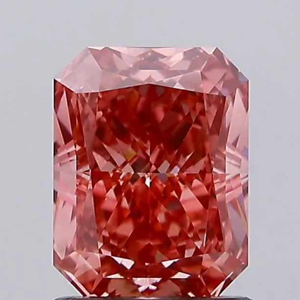 1.40ct RADIANT Fancy Vivid Pink VVS2 Coloured Lab diamond