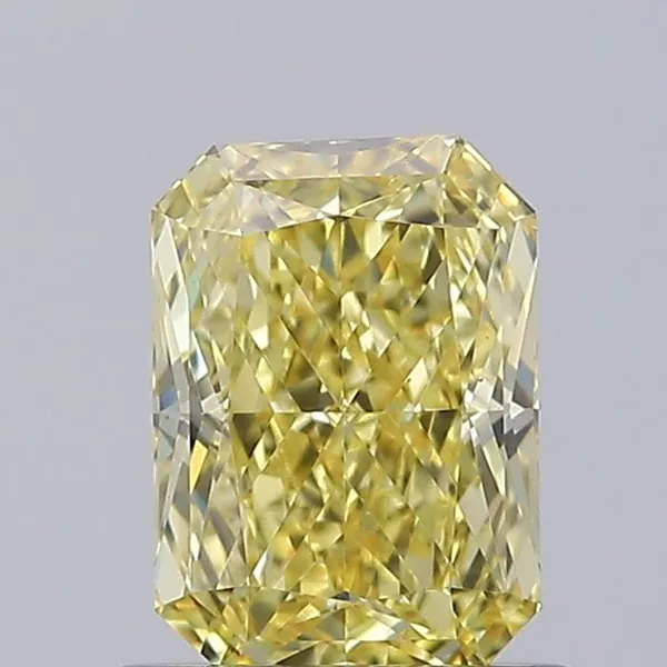 1.06ct RADIANT Fancy Vivid Yellow VS1 Coloured Lab diamond