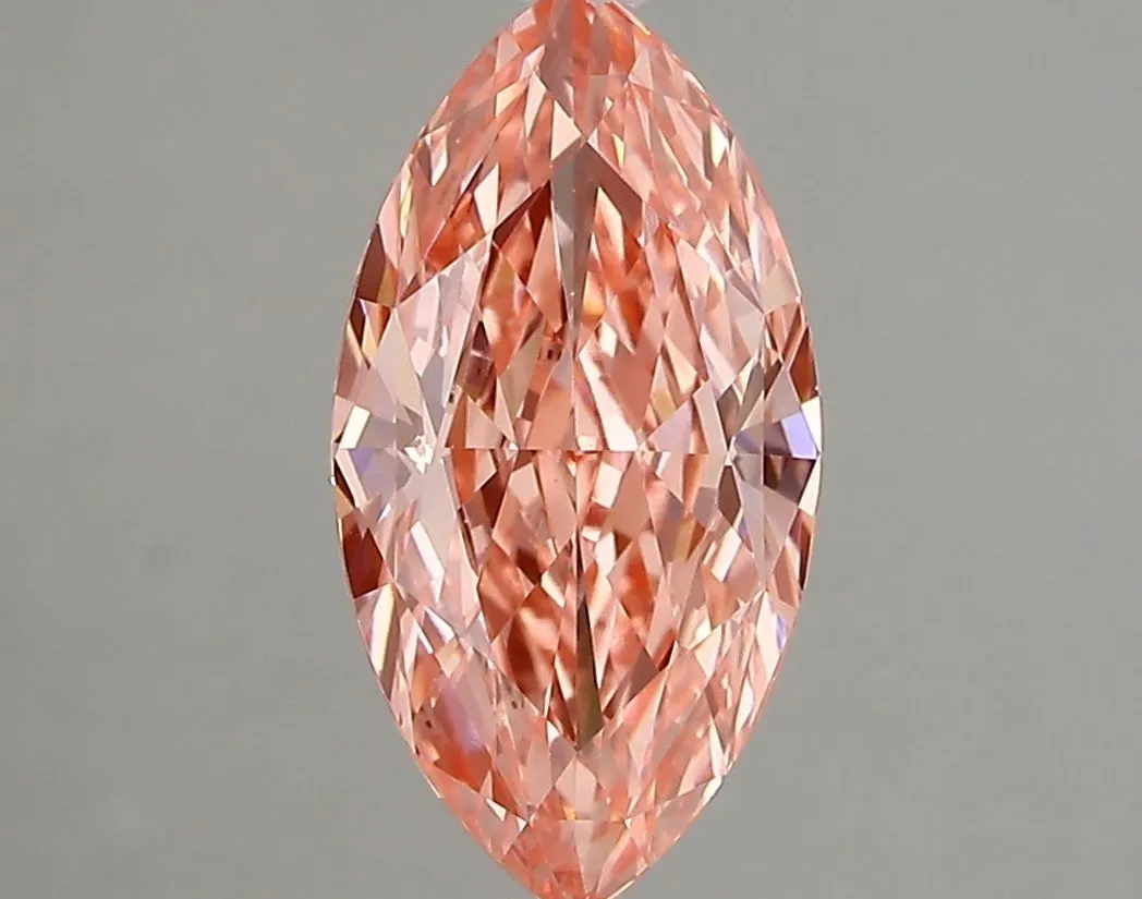 2.08ct MARQUISE Fancy Vivid Pink VVS2 Coloured Lab diamond