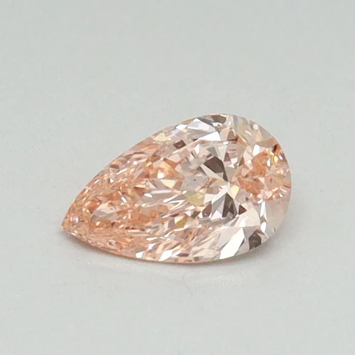 0.33ct PEAR Fancy Intense Pink VS2 Coloured Lab diamond