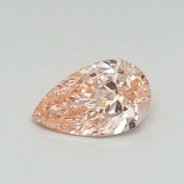 0.33ct PEAR Fancy Intense Pink VS2 Coloured Lab diamond