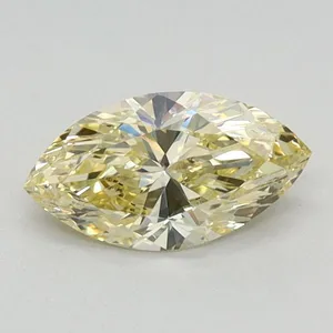 0.59ct MARQUISE Fancy Intense Yellow VVS2 Coloured Lab diamond