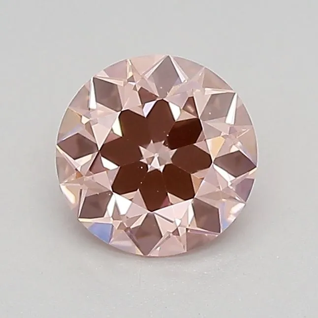 0.72ct ROUND Fancy Intense Pink VVS2 Coloured Lab diamond