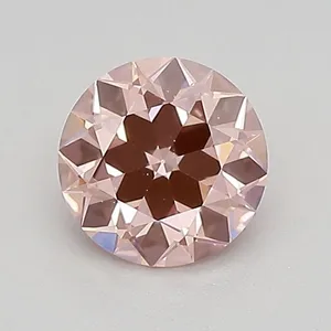 0.72ct ROUND Fancy Intense Pink VVS2 Coloured Lab diamond