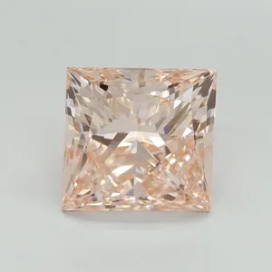 4.03ct PRINCESS Fancy Intense Pink VS1 Coloured Lab diamond