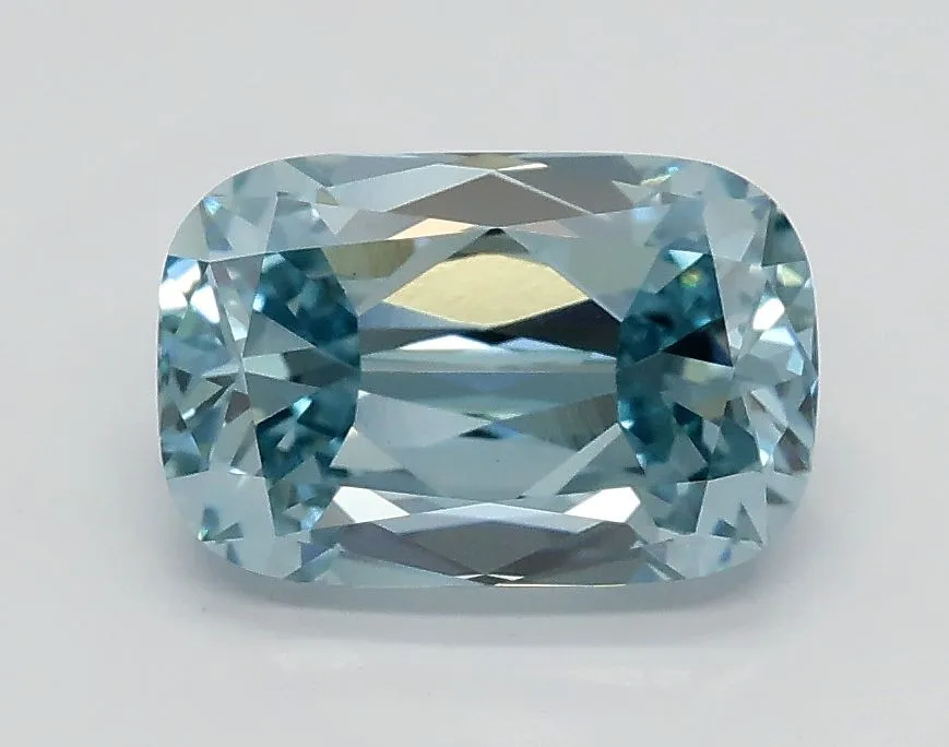 1.41ct RADIANT Fancy Intense Greenish Blue VVS2 Coloured Lab diamond