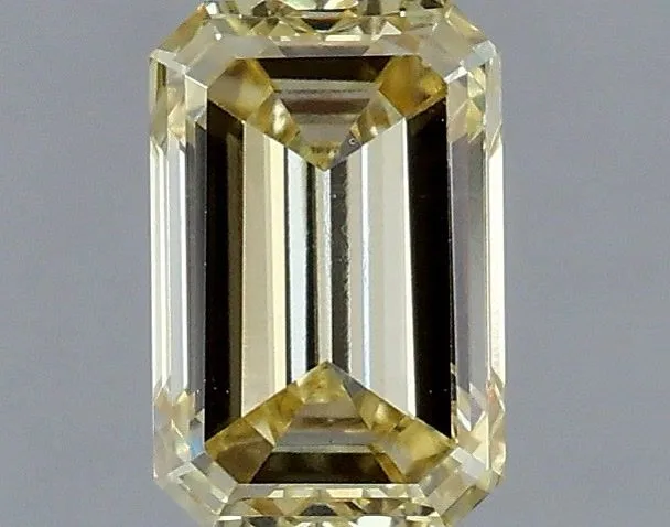 1.01ct EMERALD Fancy Yellow VS1 Coloured Lab diamond