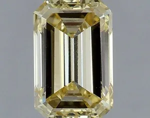 1.01ct EMERALD Fancy Yellow VS1 Coloured Lab diamond