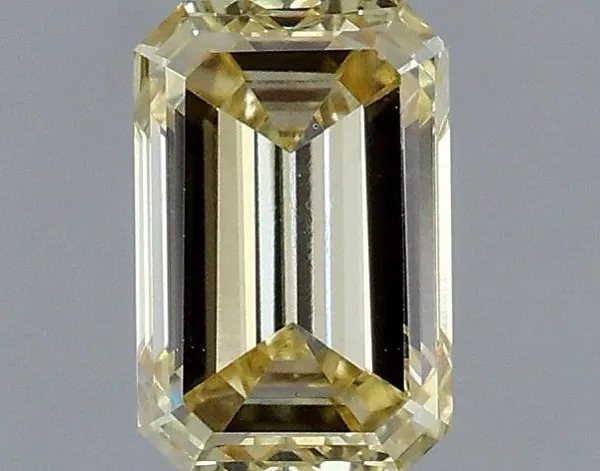 1.01ct EMERALD Fancy Yellow VS1 Coloured Lab diamond