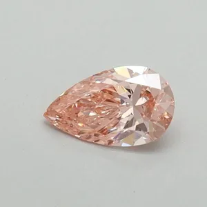 0.31ct PEAR Fancy Vivid Pink VVS2 Coloured Lab diamond