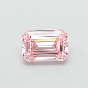 1.82ct EMERALD Fancy Intense Pink VVS2 Coloured Lab diamond