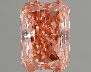 1.02ct RADIANT Fancy Vivid Pink VVS2 Coloured Lab diamond
