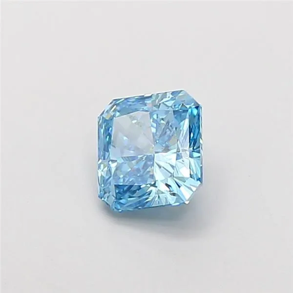 1.01ct RADIANT Fancy Vivid Blue VVS2 Coloured Lab diamond