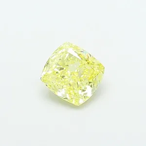 1.18ct CUSHION Fancy Intense Yellow VVS2 Coloured Lab diamond