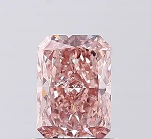 1.04ct RADIANT Fancy Intense Pink SI2 Coloured Lab diamond