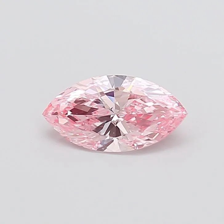 1.01ct MARQUISE Fancy Vivid Pink SI1 Coloured Lab diamond