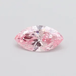 1.01ct MARQUISE Fancy Vivid Pink SI1 Coloured Lab diamond