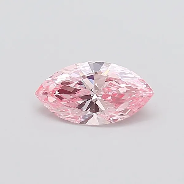 1.01ct MARQUISE Fancy Vivid Pink SI1 Coloured Lab diamond