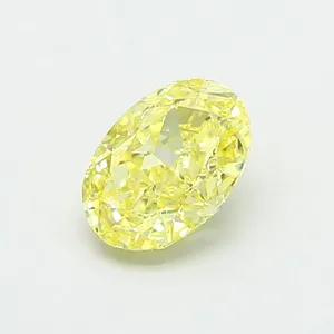 1.03ct OVAL Fancy Yellow VVS2 Coloured Lab diamond