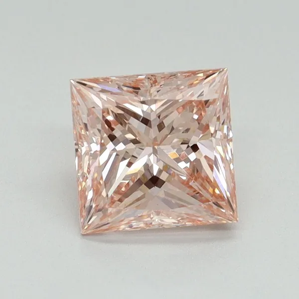 1.51ct PRINCESS Fancy Intense Pink VS1 Coloured Lab diamond