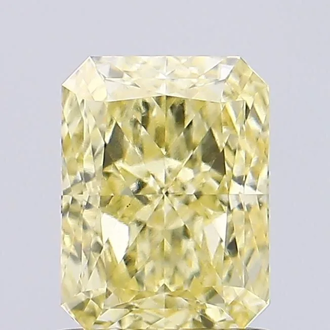 1.18ct RADIANT Fancy Intense Yellow VS1 Coloured Lab diamond