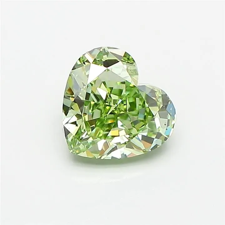 1.50ct HEART Fancy Intense Yellow VS2 Coloured Lab diamond